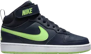 Кроссовки Court Borough Mid 2 GS 'Dark Obsidian Lime Blast', синий