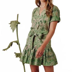 Топ Доусон в цвете Mason Paisley Green LOVE THE LABEL