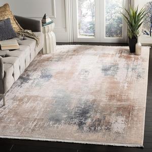 Ковер SAFAVIEH, 183 x 275 см, Eclipse Collection Beige/Blue ECL181B Modern Abstract Distressed Viscose