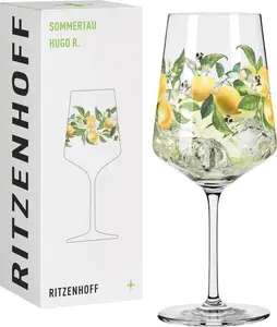 Бокал для аперитива Ritzenhoff Sommertau Hugo 024, Ramona Richter F25, хрустальный бокал, 544 мл, 2931023 Ritzenhoff Cristal GmbH