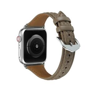 Ремешок для часов Apple Совместимость Натуральная кожа CHENSONG Снежно-белый