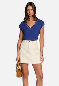 Блуза Morgan SHORT-SLEEVED, Bleu Electrique/Blue