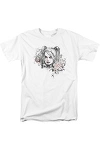 Футболка для взрослых с коротким рукавом Batman Arkham Knight Sketchy Girl Gildan, белый