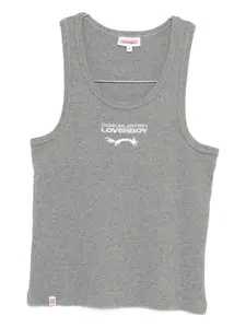 Майка с вышитым логотипом Charles Jeffrey Loverboy, серый