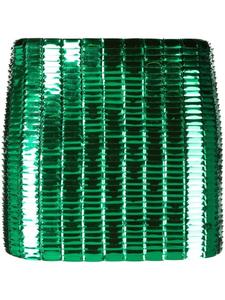 The Attico юбка с кристаллами, зеленый