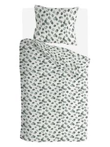 Byrklund Комплект постельного белья "Пятнистые животные" в бело-зеленой цветовой гамме
