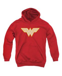 Детская толстовка с капюшоном и логотипом Чудо-женщины для мальчиков DC Comics, Red