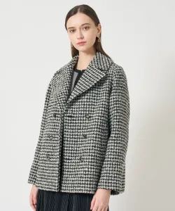 Пальто из твида с петлевой структурой «гусиная лапка» Anayi, цвет Black Mix (98)