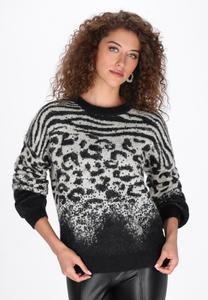 Джемпер faina Jumper, Beige/Black/Beige