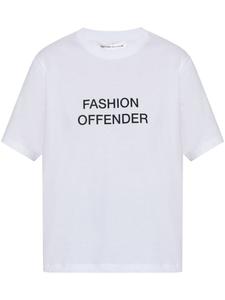 Футболка с принтом-лозунгом Victoria Beckham, белый