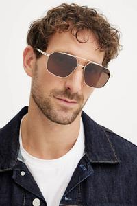 Солнцезащитные очки Alexander Mcqueen, золотой