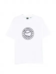 Футболка с графическим принтом Boss, белый