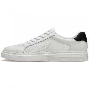 Mulinsen Мужские лоу-топ скейтборд кроссовки Cut-Out White, цвет Cut-Out White[Leather Shoe Size: Athletic Shoes 41 = Size 40 in This Model]