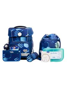 SCHOOL-MOOD Школьный рюкзак Champion Maxx Pro Mila, 7 предметов, в футбольном стиле