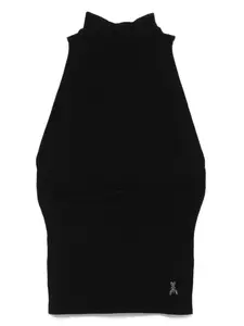 Топ в рубчик Patrizia Pepe, черный