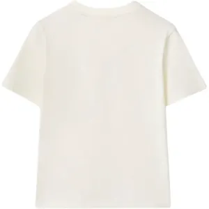 Футболка для детей Crew Neck Moderate Burberry, белый