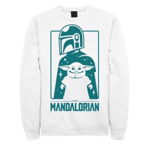 Мужская толстовка с плакатом и силуэтом The Mandalorian The Child Aka Baby Yoda Mando Star Wars