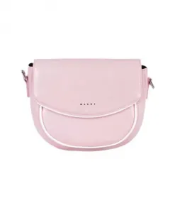 Розовая сумка через плечо, элегантный современный дизайн. Marni, розовый
