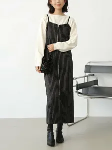 Полосатая цельная юбка