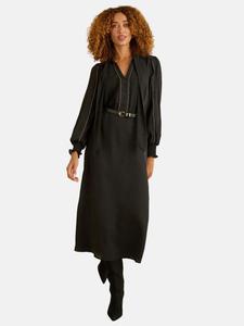 Love & roses Платье-рубашка в черном цвете