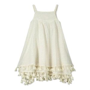 Белое тканое платье без рукавов с кисточками POPPET & FOX, белый