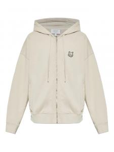 Толстовка с капюшоном на молнии с логотипом Maison Kitsuné, нейтральный