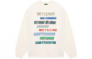 WE11DONE толстовка унисекс, Белый