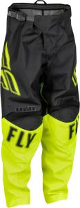 Детские мотокроссовые штаны FLY Racing f-16, Black/Neon