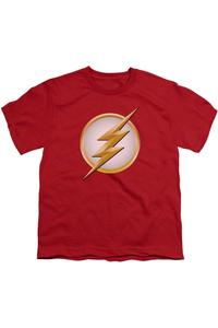 Футболка с коротким рукавом для молодежи с новым логотипом Flash Gildan, красный