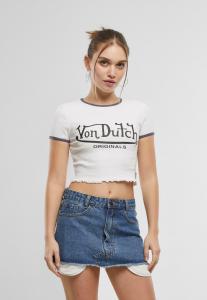 Рубашка с принтом Von Dutch, белый