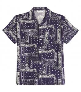 Рубашка из хлопка с принтом Palm Angels Kids, черный