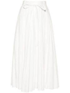 JOSEPH плиссированная юбка из смесового льна, белый