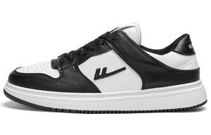 WARRIOR Низкие скейтерские кроссовки унисекс черно-белые, цвет Black White