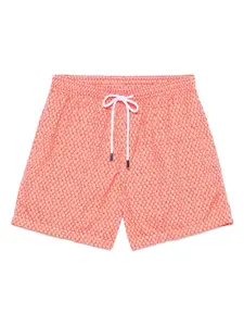 Плавки-шорты с принтом Barba, красный