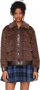 Женская куртка-тракет из искусственного меха Avec Les Filles, Mink- Java