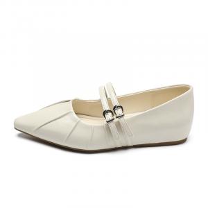 Туфли Мэри Джейн 0,5 см женские ZHR, Beige