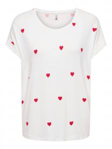 ONLY Футболка 'ONLMoster' в белом цвете