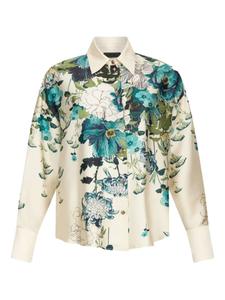 Рубашка из твила с принтом LIU JO, белый