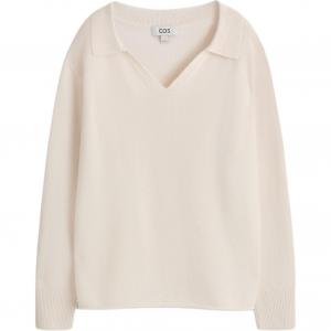 COS Топ женский слоновая кость белый