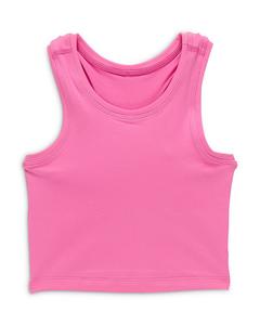 Детский облегающий укороченный топ с V-образным вырезом сзади - для малышей и детей постарше Terez, розовый