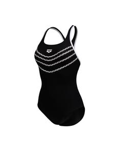 Купальник Arena Losange V Print Schwimmanzug, цвет Schwarz-Weiss