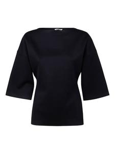 Топ с вырезом-лодочкой Auralee, синий