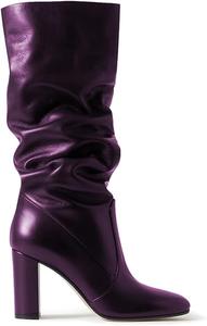 Женские ботильоны FOWT средней длины до середины голени с мягкой посадкой, на высоком массивном каблуке, с круглым носком, на широкую икру, удобные зимние леопардовые ботильоны из замши и кожи, теплые рабочие повседневные туфли, размеры US 4-16