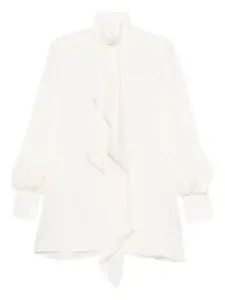 Рубашка с оборками Sacai, белый