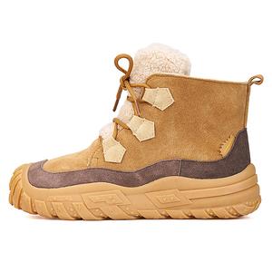 Утепленные высокие короткие ботинки для женщин Joy&Mario, коричневый