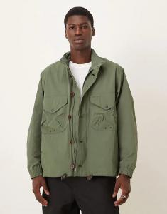 Короткая непромокаемая куртка Barbour зеленого цвета