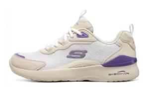 Кроссовки женские Skech-Air Dynamight с низким верхом бежево-фиолетового цвета Skechers
