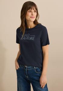 Футболка с принтом Cecil, сине-зеленый