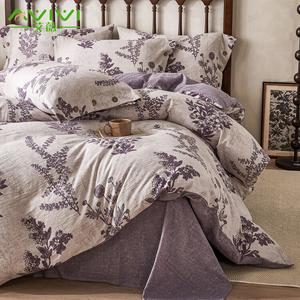 AVIVI Комплект постельного белья из 4 предметов: простыня на резинке 150х200 см, пододеяльник 200х230 см