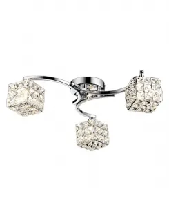 Подвесной светильник Liel 13 см с тремя плафонами для использования в помещении, в комплекте с подсветкой Home Accessories, хром